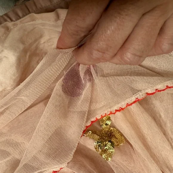 Mini Boden Skirt With Sequin Stars & Hearts - Picture 4 of 6